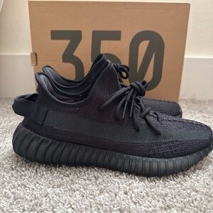 Yeezy Boost 350 V2 Black Knit Sneakers